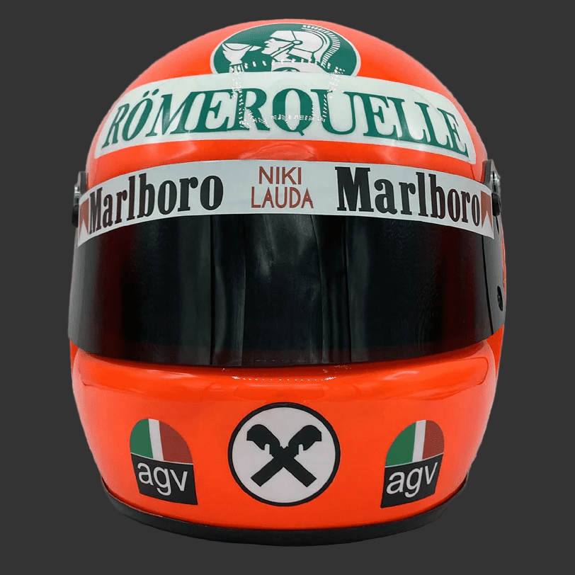 Casque Niki Lauda 1975 – Réplique Ferrari F1 1:1 - headgrid.fr
