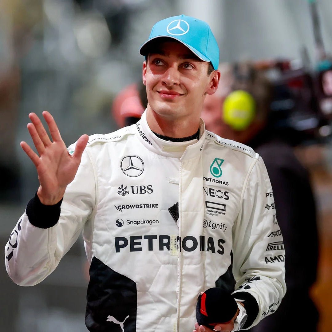 Combinaison Réplique George Russell – Qatar GP 2024 (White Edition) – Mercedes - AMG Petronas F1 – Saison 2024 - headgrid.fr
