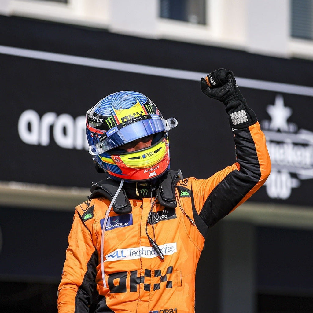 Casque Oscar Piastri 2025 - 1:1 - headgrid.fr