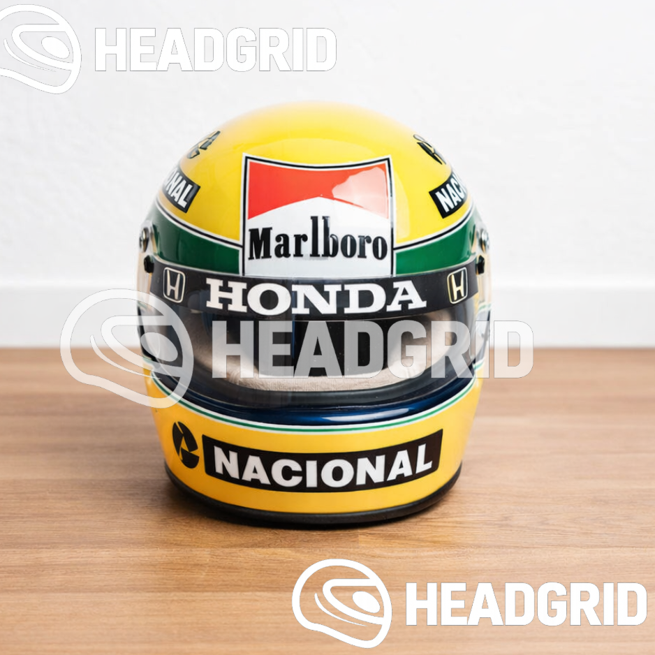 Casque Réplique Ayrton Senna – Saison 1988 – Échelle 1:1