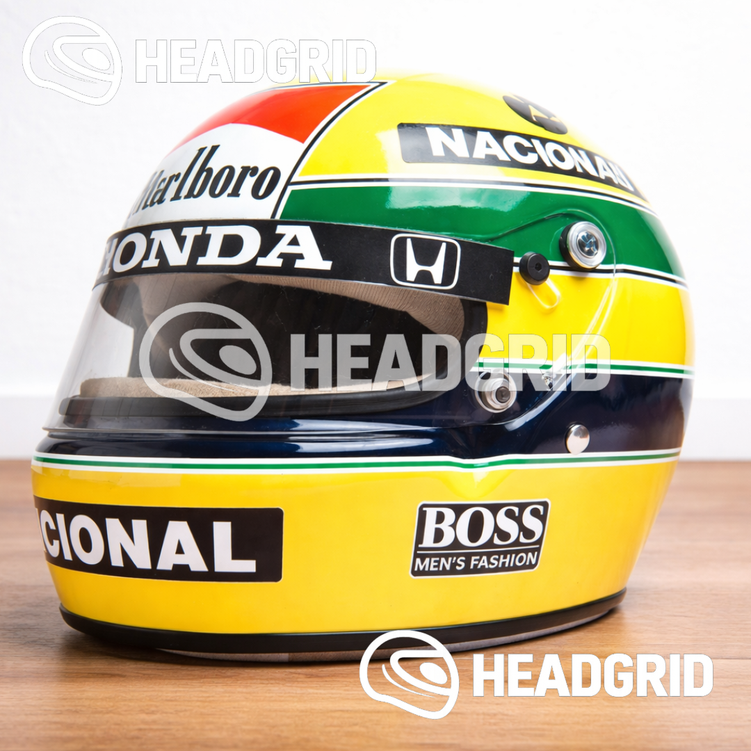 Casque Réplique Ayrton Senna – Saison 1988 – Échelle 1:1