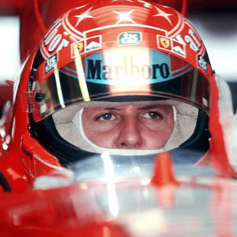 Casque Réplique Michael Schumacher – Saison 2000 – Ferrari F1 – Échelle 1:1 - headgrid.fr