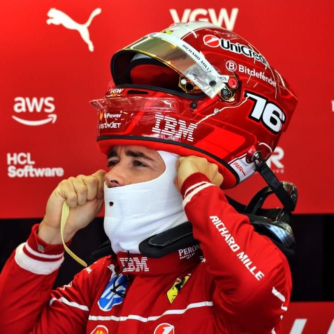 Casque Charles Leclerc 1:1 - Imola 2025 - headgrid.fr