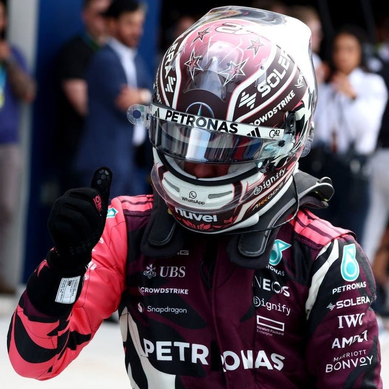 Combinaison Réplique Andrea Kimi Antonelli & George Russell – Miami GP 2025 – Mercedes AMG Petronas - headgrid.fr