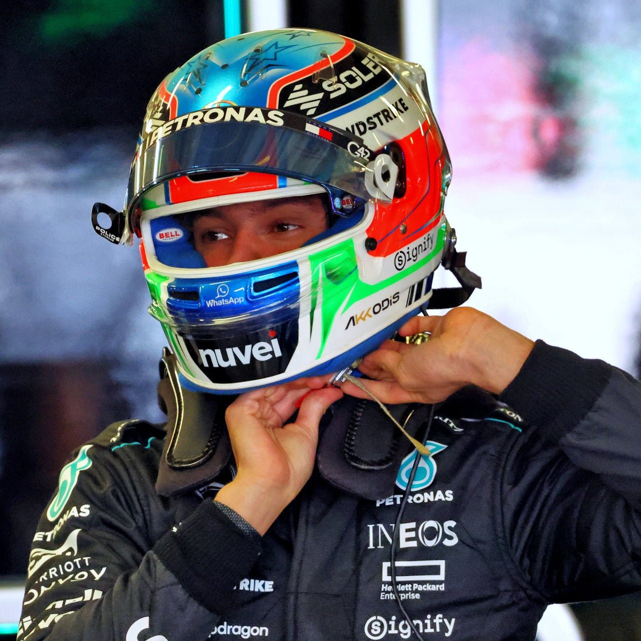 Casque Kimi Antonelli 2025 - 1:1 - headgrid.fr