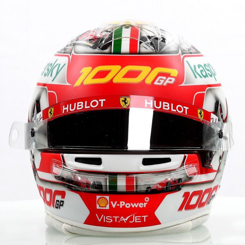 Casque Réplique Charles Leclerc – Tuscan GP 2020 – Échelle 1:1 - headgrid.fr