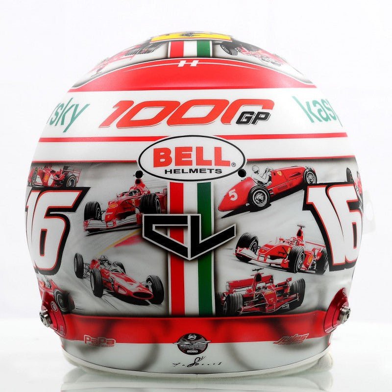 Casque Réplique Charles Leclerc – Tuscan GP 2020 – Échelle 1:1 - headgrid.fr