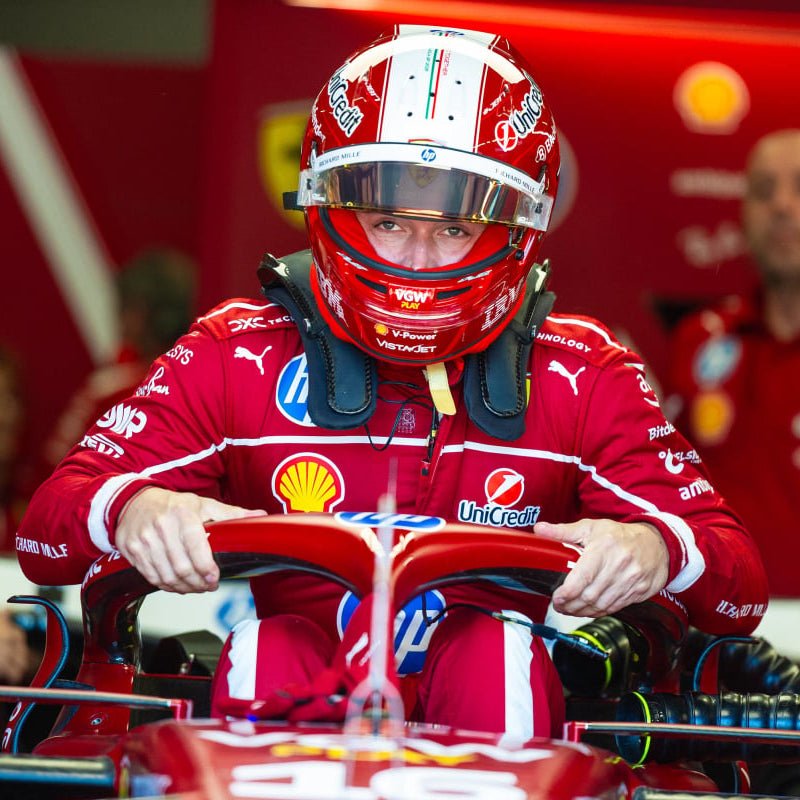 Casque Charles Leclerc 1:1 - Imola 2025 - headgrid.fr