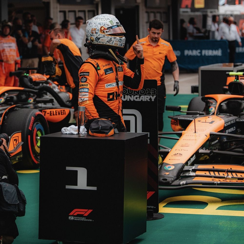 Casque Réplique Lando Norris – Hungary GP 2024 – Échelle 1:1 - headgrid.fr