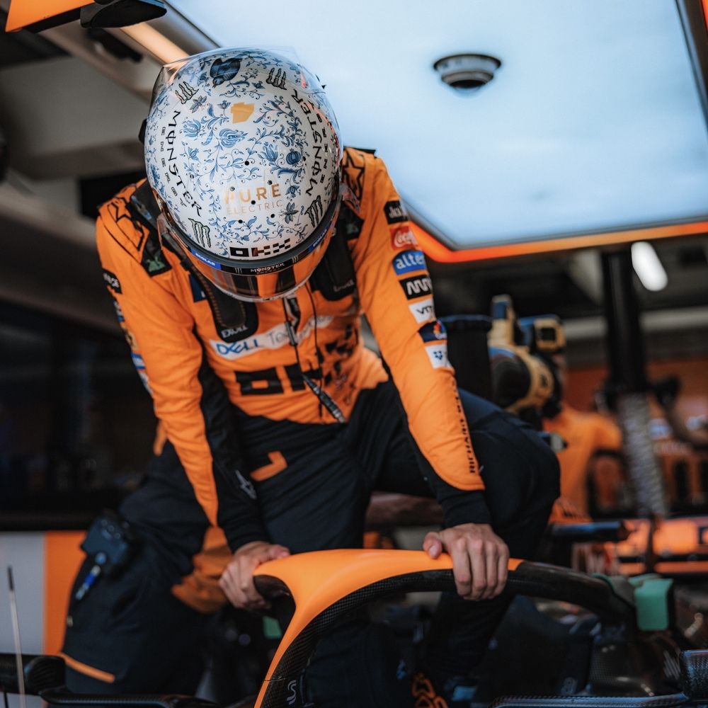 Casque Réplique Lando Norris – Hungary GP 2024 – Échelle 1:1 - headgrid.fr