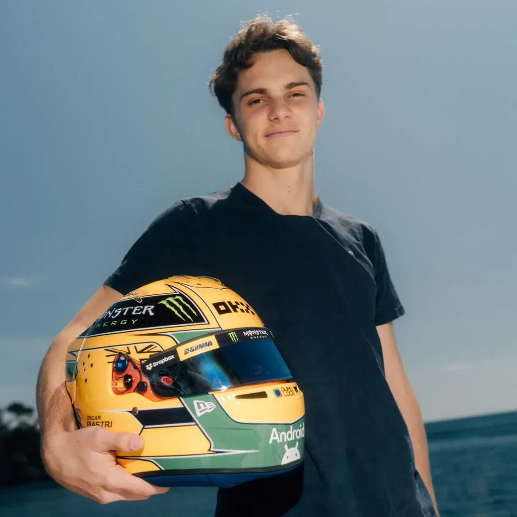 Casque Oscar Piastri 1:1 - 2023 Monaco - headgrid.fr
