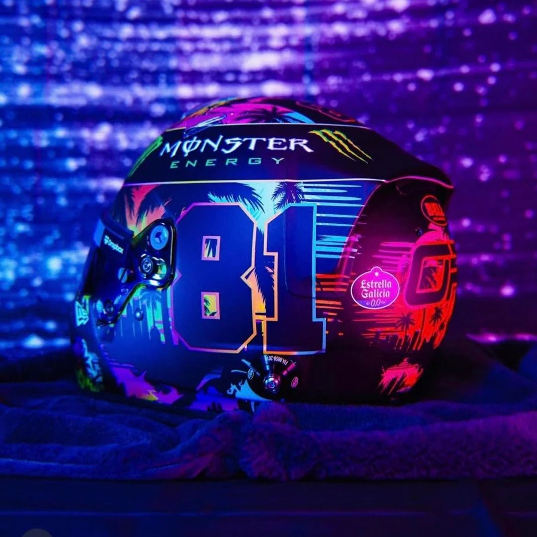 Casque Réplique Oscar Piastri – Miami GP 2024 – Échelle 1:1 - headgrid.fr