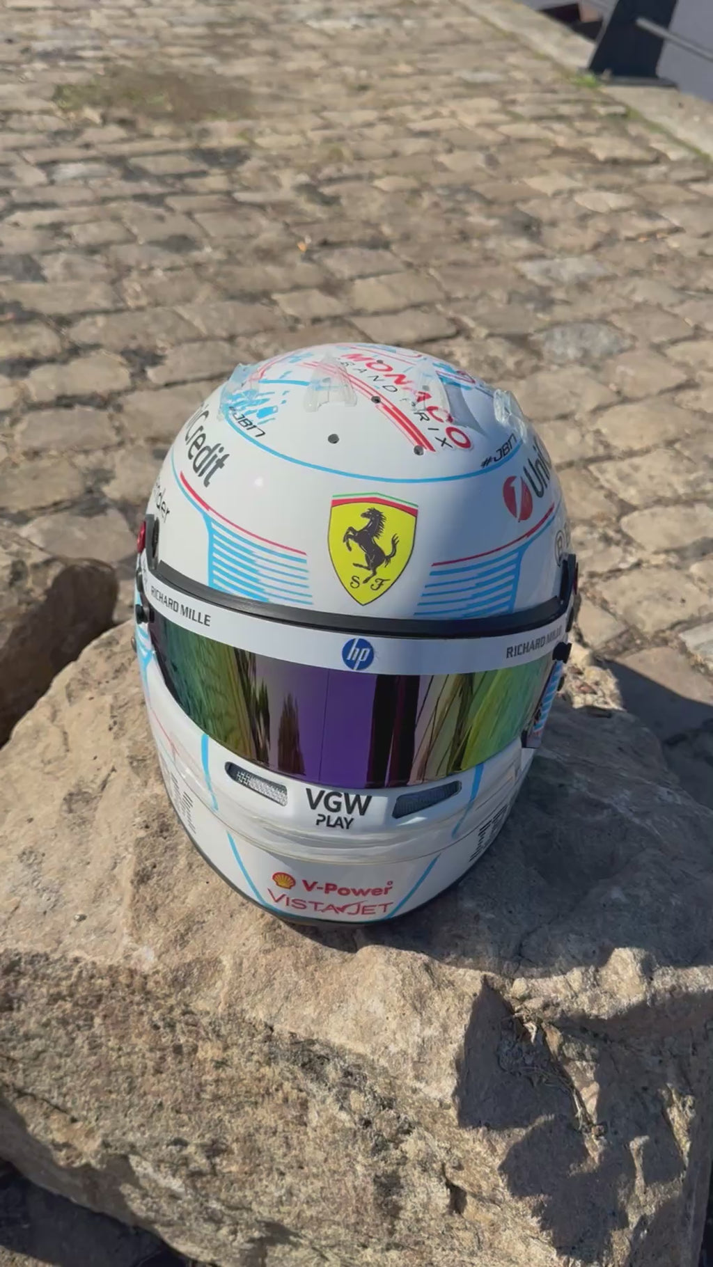 Casque Charles Leclerc Monaco 2025 - 1:1